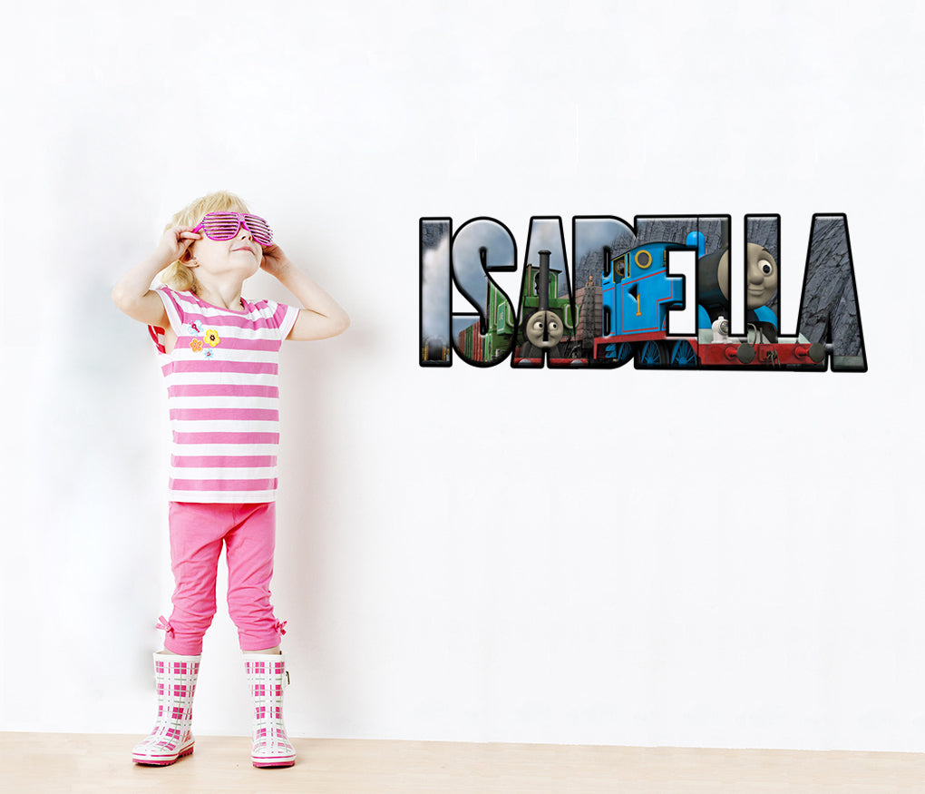 Thomas & Friends Personalized Custom Name Wall Sticker Decal WP72