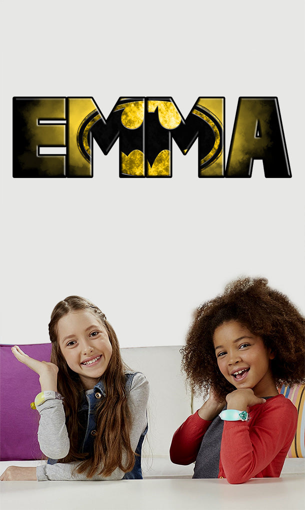 Batman Super Hero Personalized Custom Name Wall Sticker Decal WP81