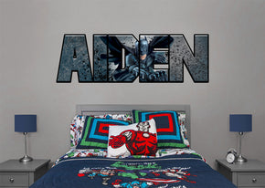 Batman The Dark Knight Personalized Custom Name Wall Sticker Decal WP82