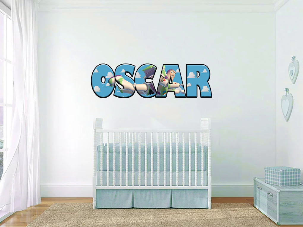 Toy Story Kids Personalized Custom Name Wall Sticker Decal WP90