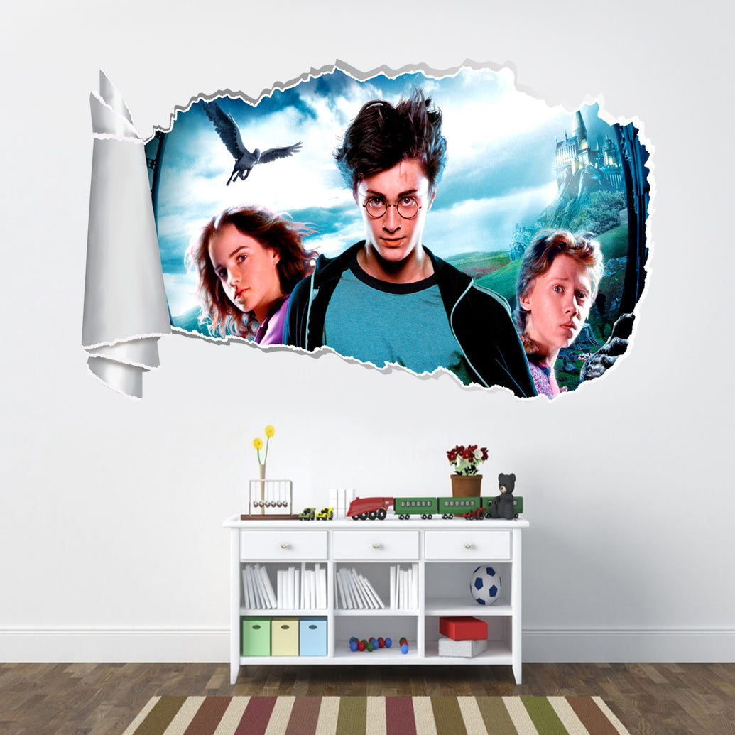 Harry Potter 3D Torn Paper Effect Decal Wall Sticker WT112