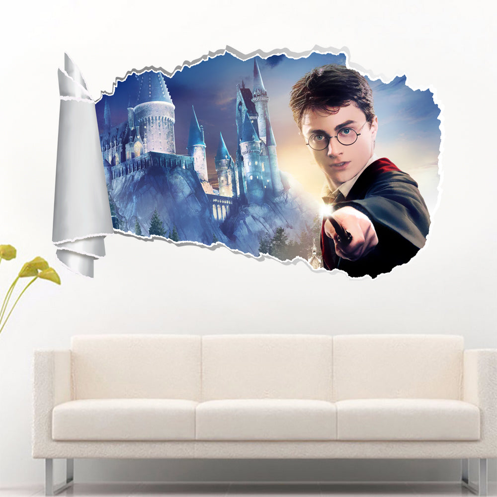 Harry Potter 3D Torn Paper Effect Decal Wall Sticker WT113