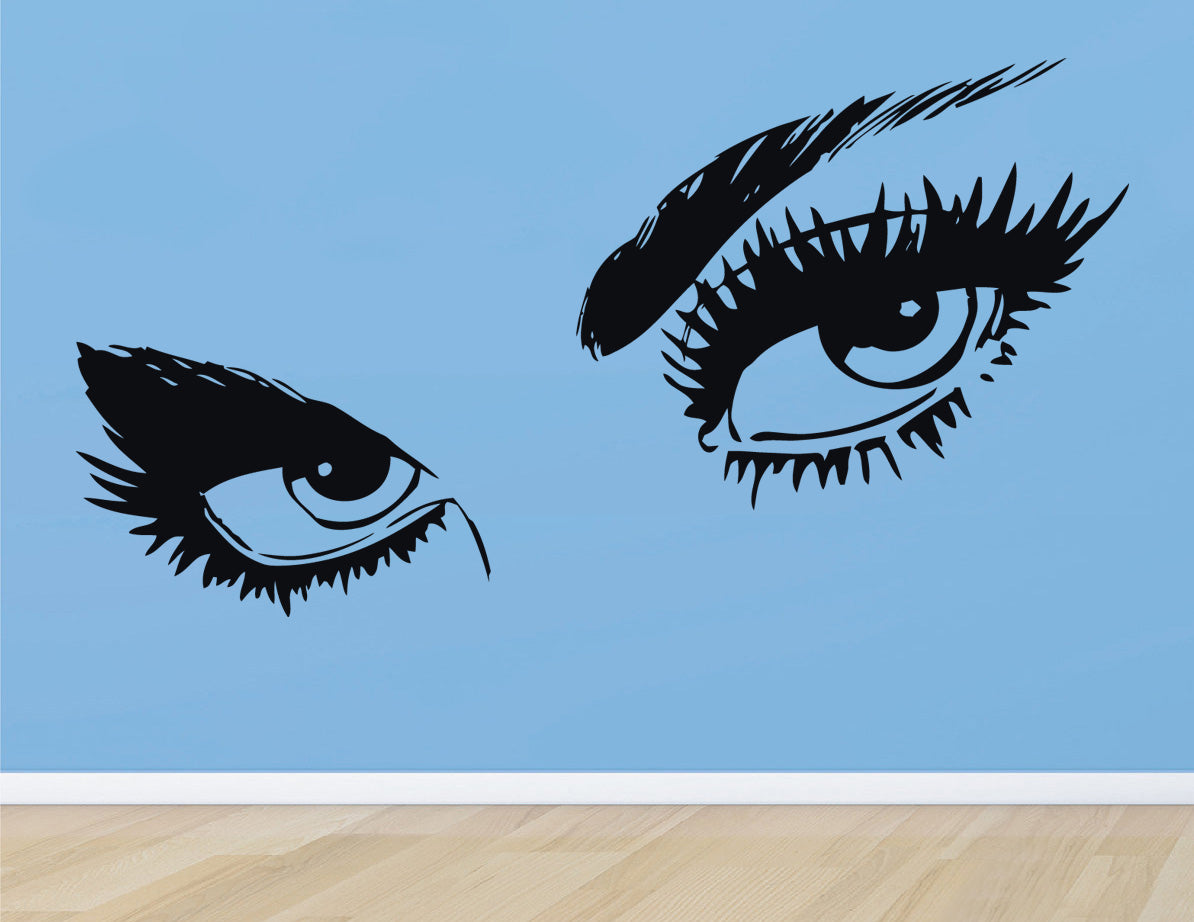 WOMAN EYES Wall Sticker Decal Stencil Silhouette ST47
