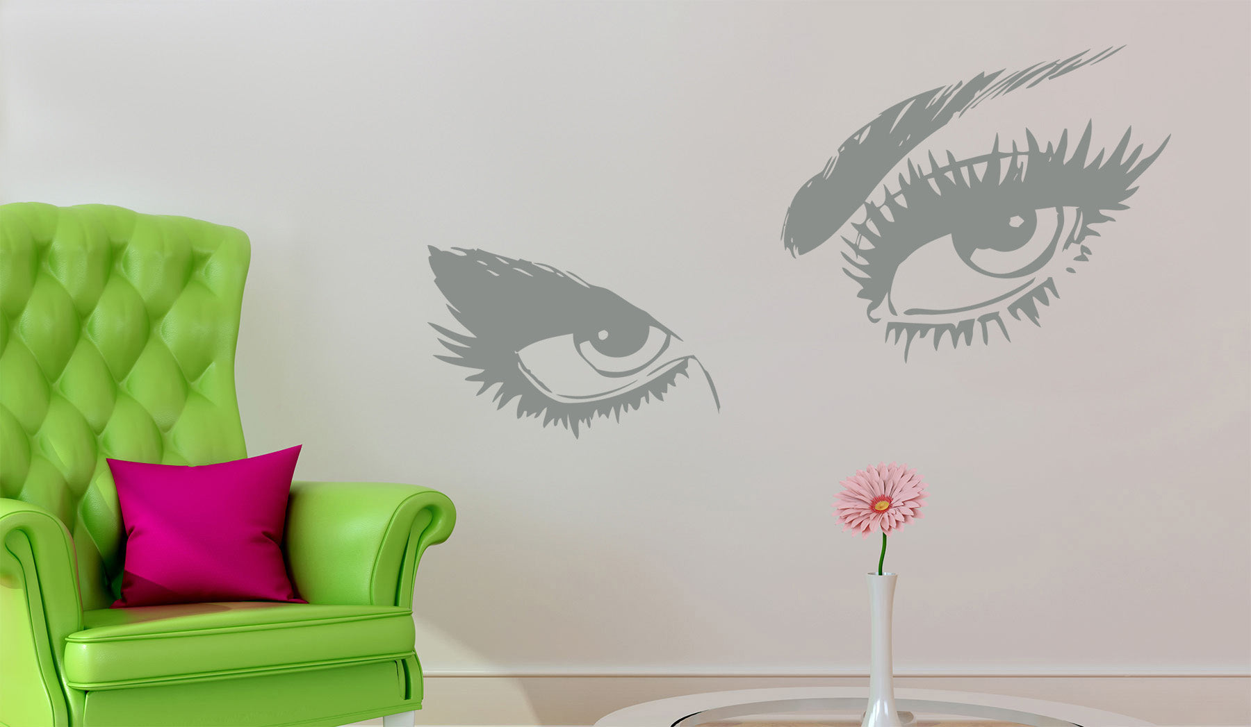 WOMAN EYES Wall Sticker Decal Stencil Silhouette ST47