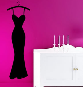 DRESS Wall Sticker Decal Stencil Silhouette ST93
