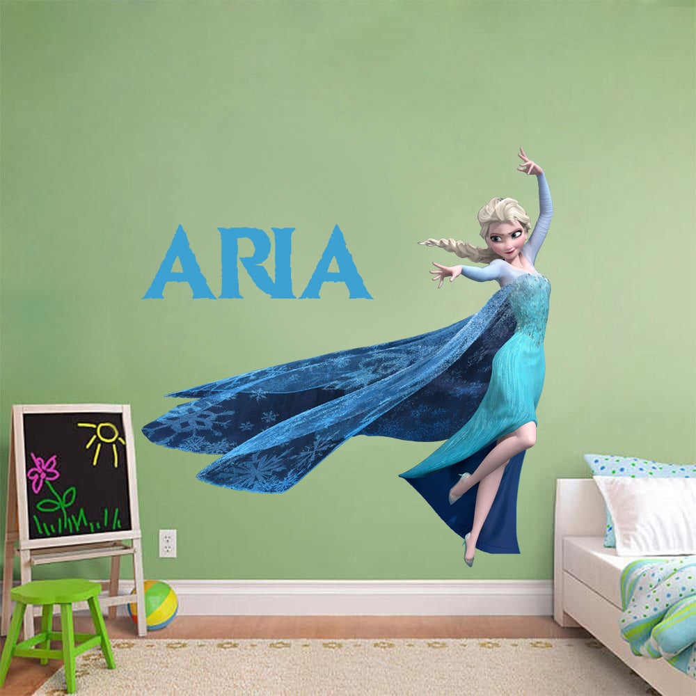 Elsa Frozen Personalized  3D Wall Sticker Decal C179