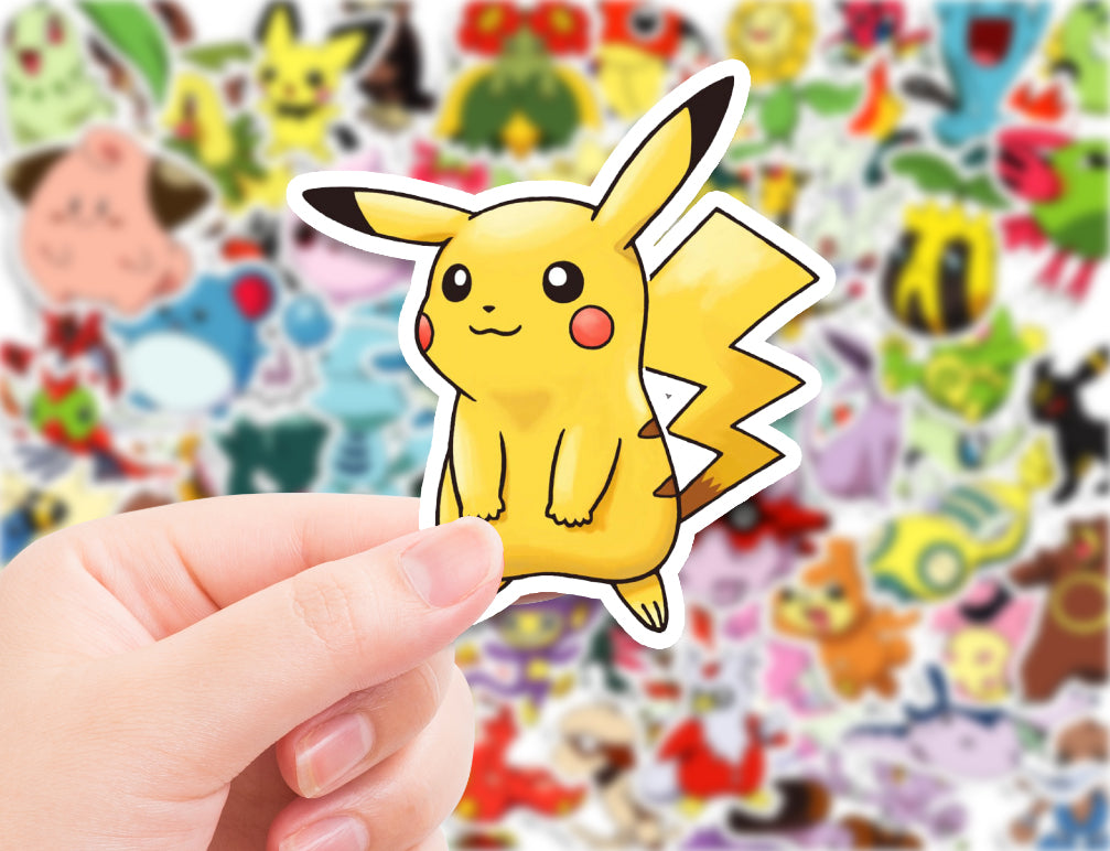 Pokemon Set Caractères Mur Sticker Décalque WC132