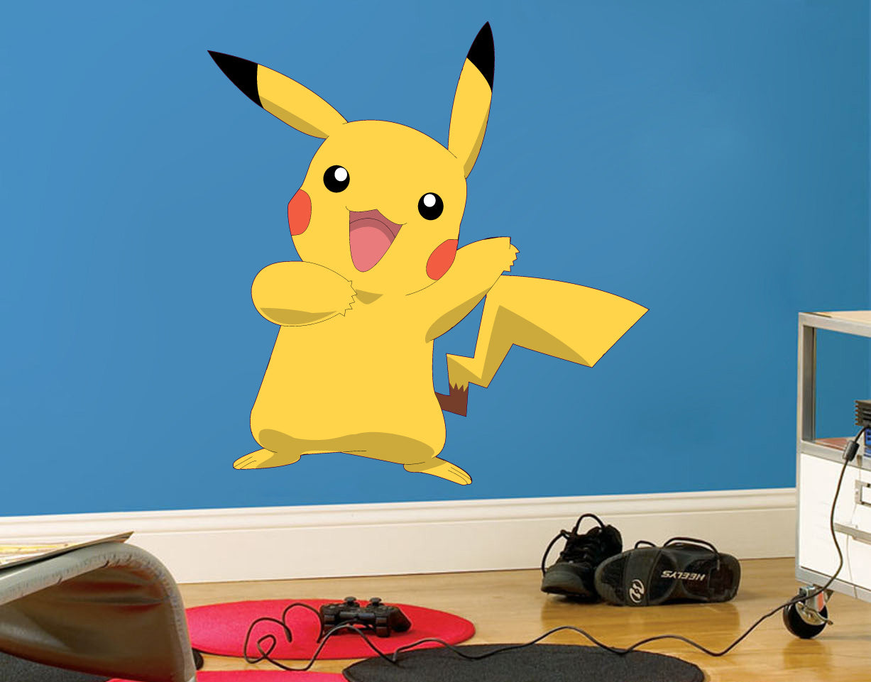 PIKACHU Pokemon Wall Sticker Removable Decal Home Dcor Art Mural C367