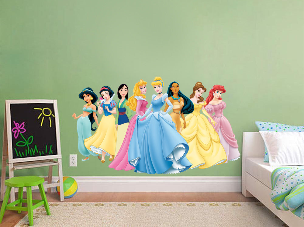 Autocollant mural de personnages de princesse Disney C234