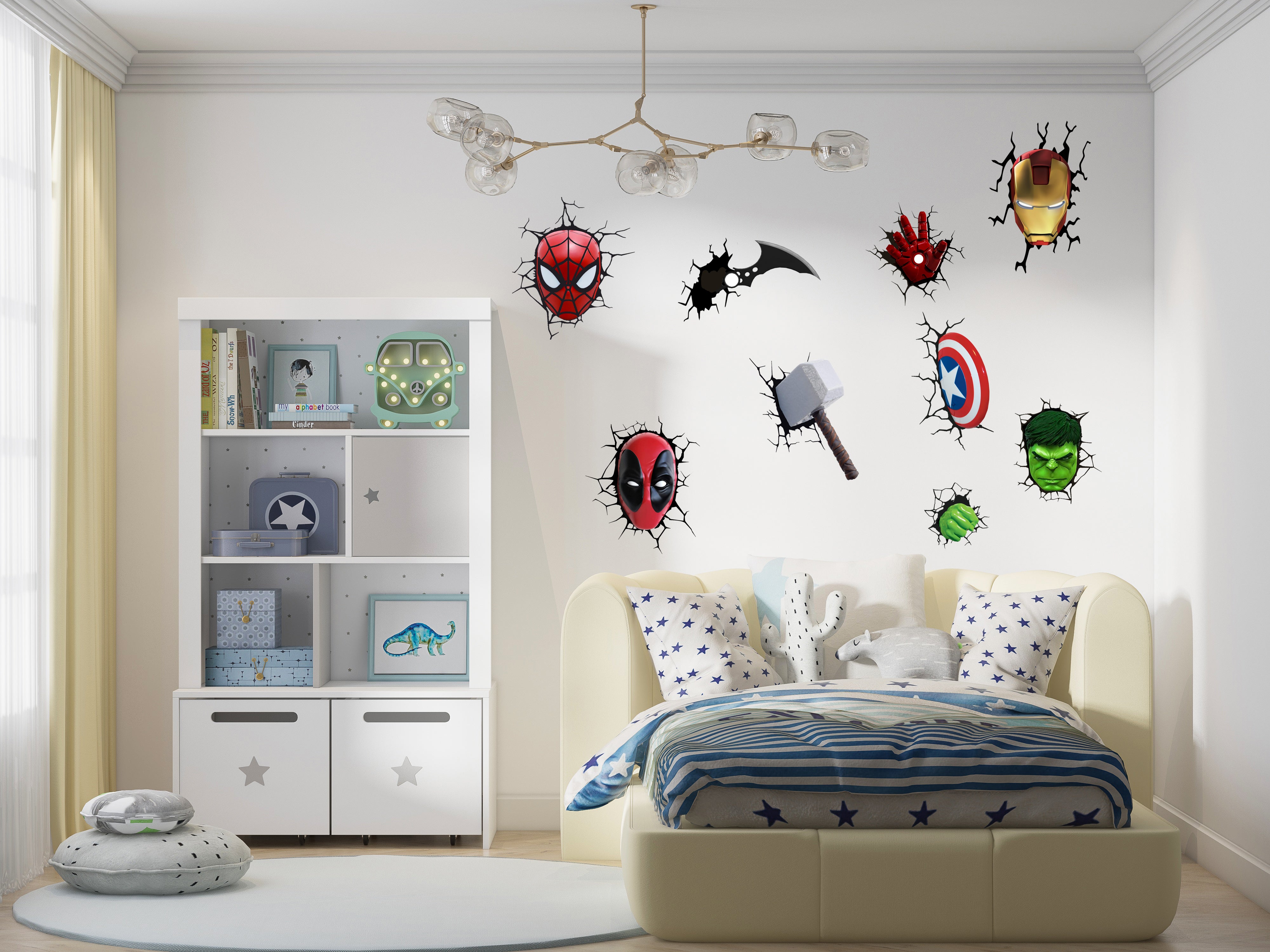 Super Heroes Set Wall Sticker Decal WC405