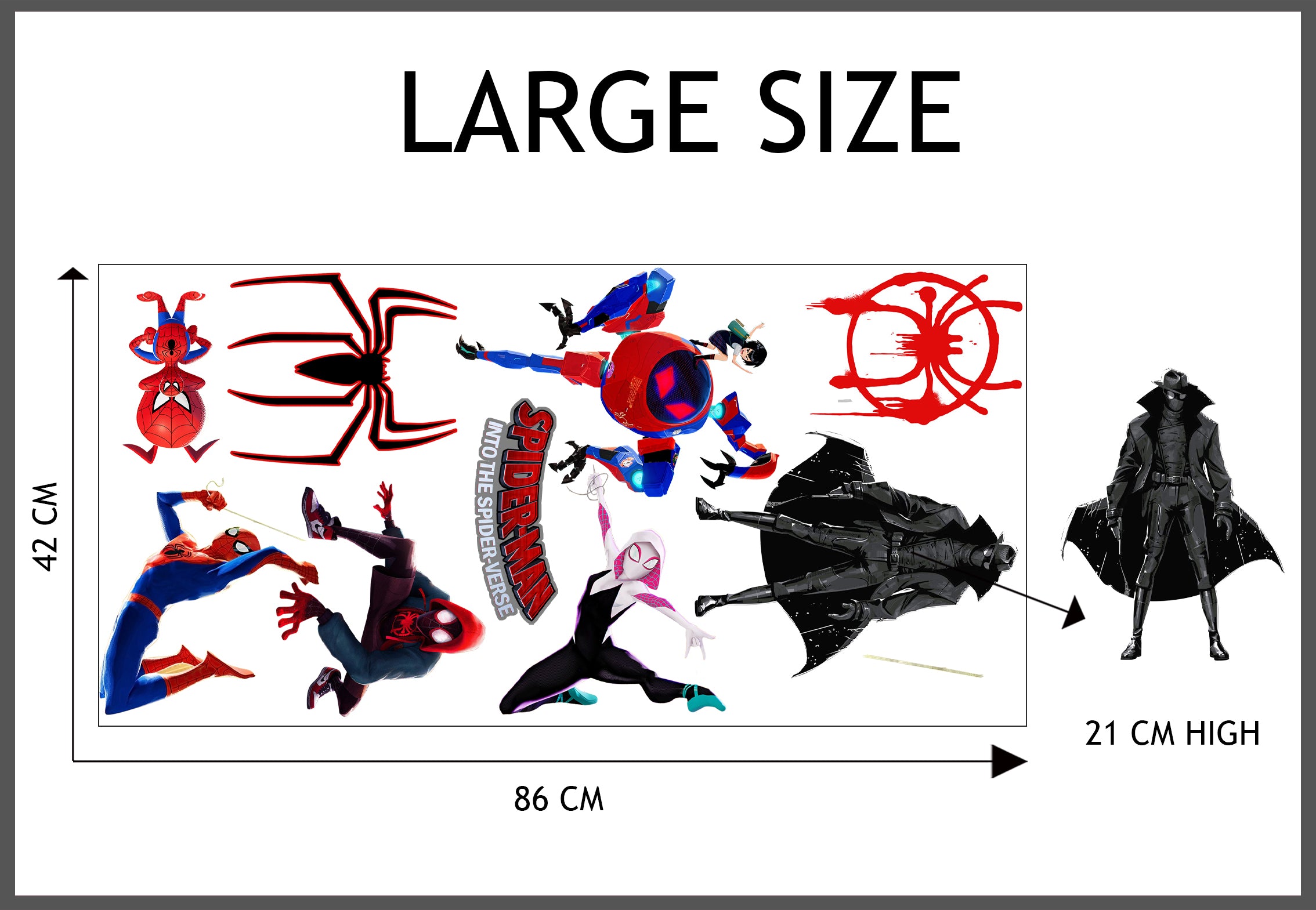 Spiderman Into The Spider Verse Wall Stickers Decals WC373