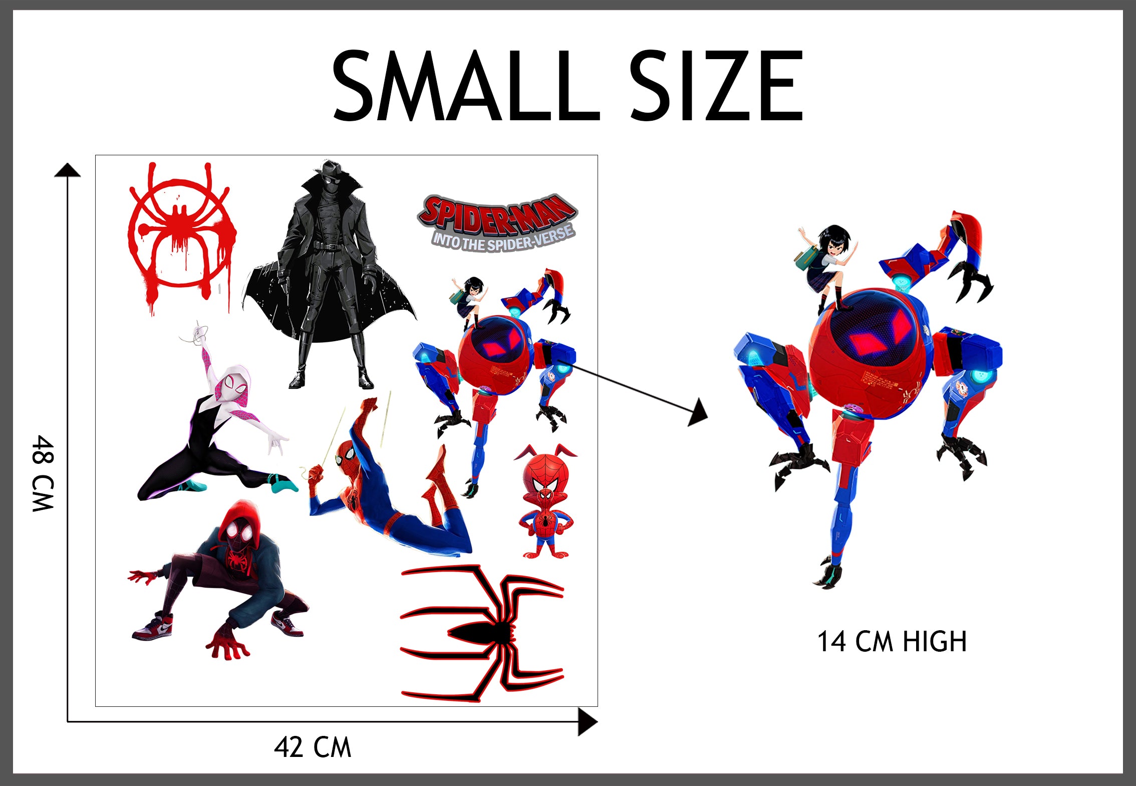 Spiderman Into The Spider Verse Wall Stickers Decals WC373