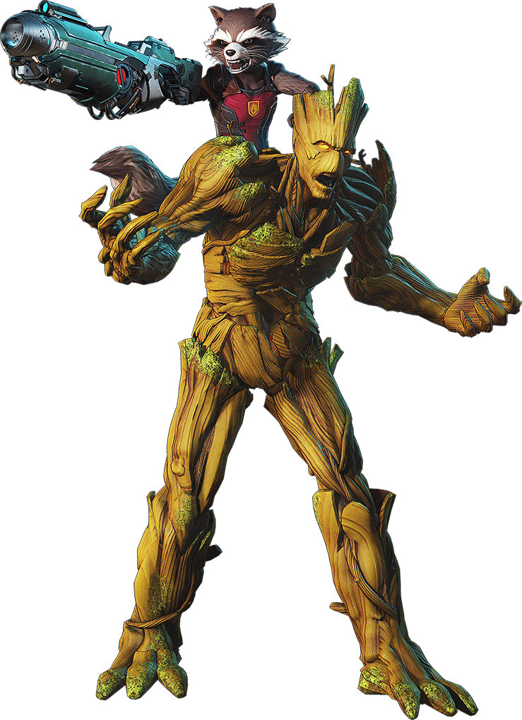 Rocket & Groot Superheroes Removable Wall Sticker Decal WC374