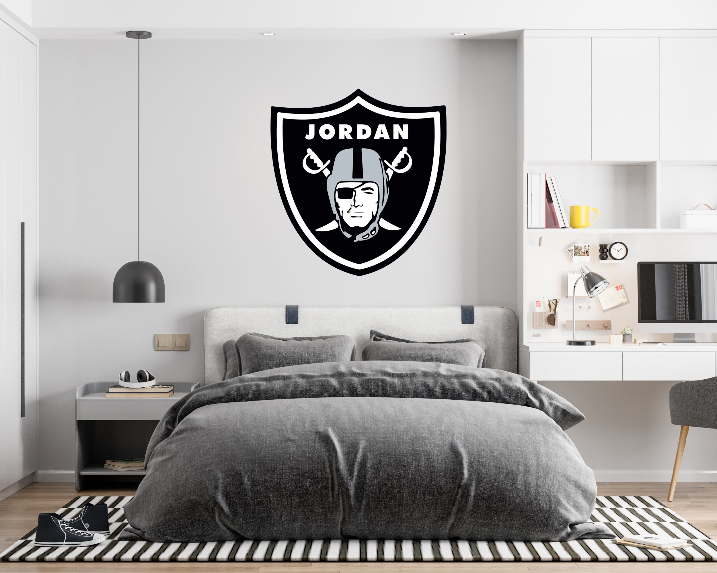 Logo Pittsburgh Steelers Personnalisé Custom Name Wall Sticker Decal WP299