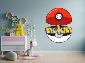 Pikachu Personnalisé Custom Name Wall Sticker Decal WP46