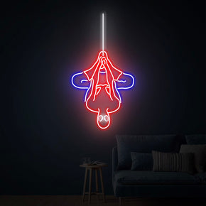 Spiderman Hanging Neon Sign Decorative Wall Decor