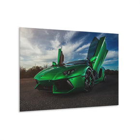 Lamborghini Aventador Sport Car Acrylic Glass Wall Art Print Wall Decor