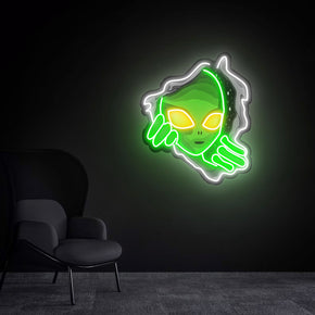 Alien In Space Neon Sign Decorative Wall Decor