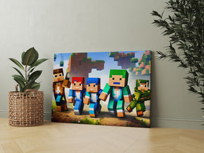 Minecraft Painting Artwork Canvas Print Giclee 02
