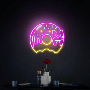 Donut Funny Neon Sign Decor For Kids, Teens Room