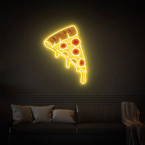 Pizza Slice Funny Neon Sign Decorative Wall Decor