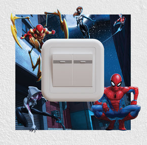 Spiderman Superhero Lightswitch Surround Wall Decal Sticker Wall Art Decor SPM09