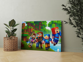 Minecraft Painting Artwork Canvas Print Giclee 03