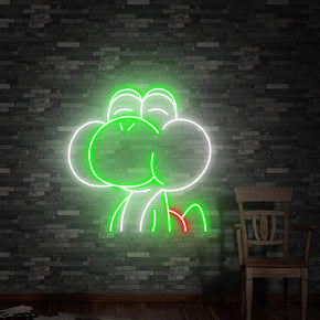 Yoshi Super Mario Bros Funny Neon Sign Decor For Kids, Teens Room
