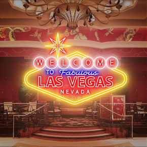 WELCOME TO LAS VEGAS Neon Sign Decorative Wall Decor