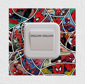 Spiderman Superhero Lightswitch Surround Wall Decal Sticker Wall Art Decor SPM11