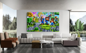 Minecraft Painting Artwork Canvas Print Giclee 05