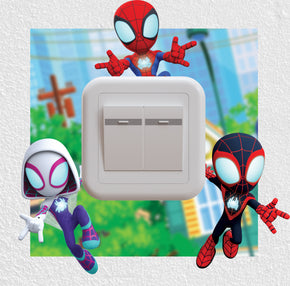Spidey And His Amazing Friends Lightswitch Surround Wall Decal Sticker Art Decor SP33
