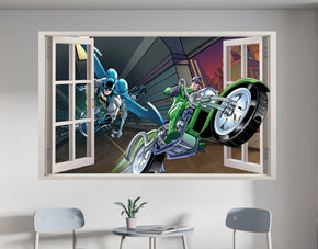 Batman & The Riddler Superhero 3D Window Wall Sticker Decal