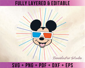 Mickey Mouse Premium Layered SVG Vector for Cricut and Silhouette Digital File Download