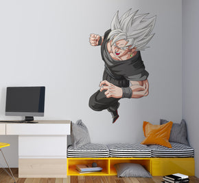 Black Goku Dragon Ball Z Wall Decal Wall Sticker Kids Room Wall Art Mural