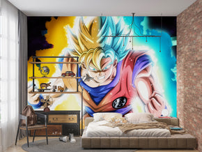 Dragon Ball Z Woven Self-Adhesive Removable Wallpaper Modern Mural