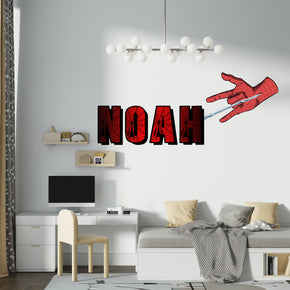 Spider Man Web Personalized Custom Name Wall Sticker Decal