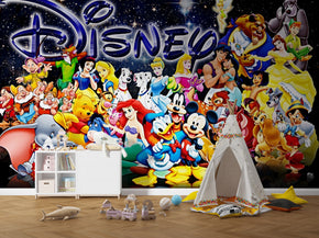 Disney Characters Self-Adhesive Wallpaper Mural Home Wall Art Decor WP30