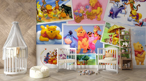 Winnie The Pooh Self-Adhesive Wallpaper Mural Home Wall Art Decor WP50