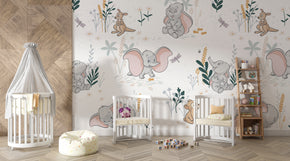 Dumbo Disney Woven Self-Adhesive Removable Wallpaper Modern Mural