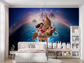Moana Disney Princess Self-Adhesive Wallpaper Mural Home Wall Art Decor WP31