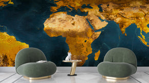 World Map Self-Adhesive Removable Wallpaper Mural Home Wall Art Decor WP71
