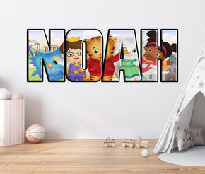 Daniel Tiger's Neighborhood Personalized Custom Name Wall Sticker Decal WP16