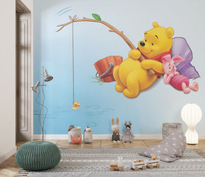 Winnie The Pooh Self-Adhesive Wallpaper Mural Home Wall Art Decor WP47