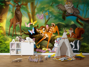 Bambi Self-Adhesive Removable Wallpaper Mural Home Wall Art Decor WP4