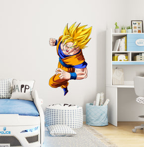 Son Goku SSJ Dragon Ball Z Wall Decal Removable Sticker Kids Room Wall Art Mural GMD45