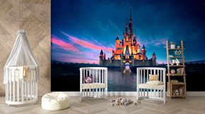 Disney Castle Self-Adhesive Removable Wallpaper Mural Home Wall Art Decor WP6