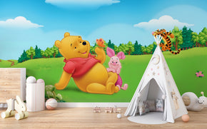 Winnie The Pooh Self-Adhesive Wallpaper Mural Home Wall Art Decor WP51