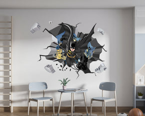 Batman, Dc Comics Cracked Hole Wall Sticker Decal Home Decor Art Mural