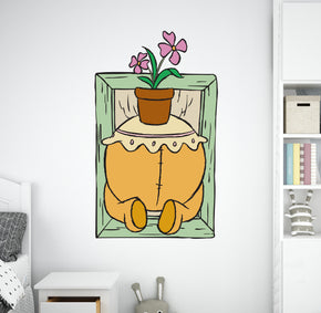 Winnie The Pooh Stuck 3D Wall Sticker Decal Home Decor Wall Art WTP16